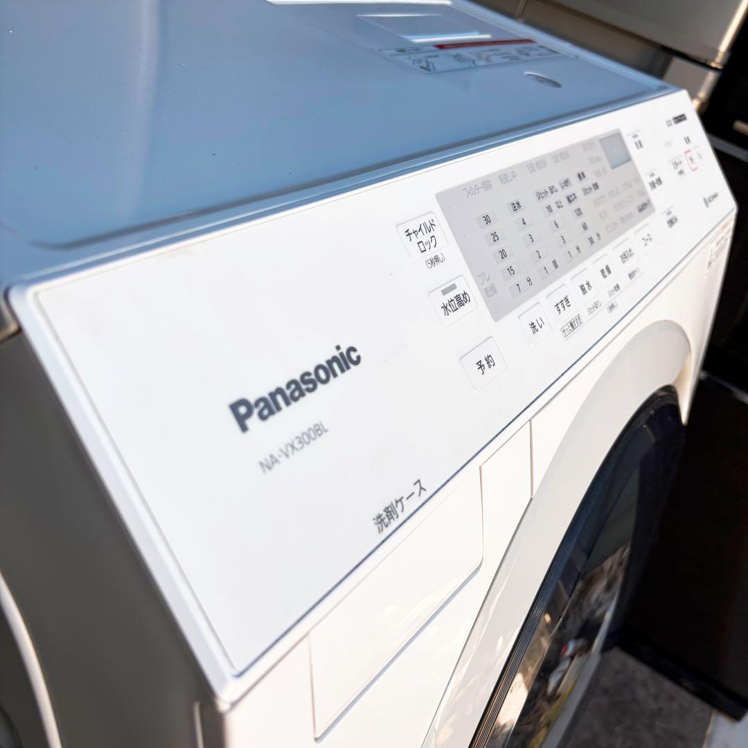 90運搬取付無料！ホワイト純正Panasonicドラム電機洗濯乾燥機！完動超美品