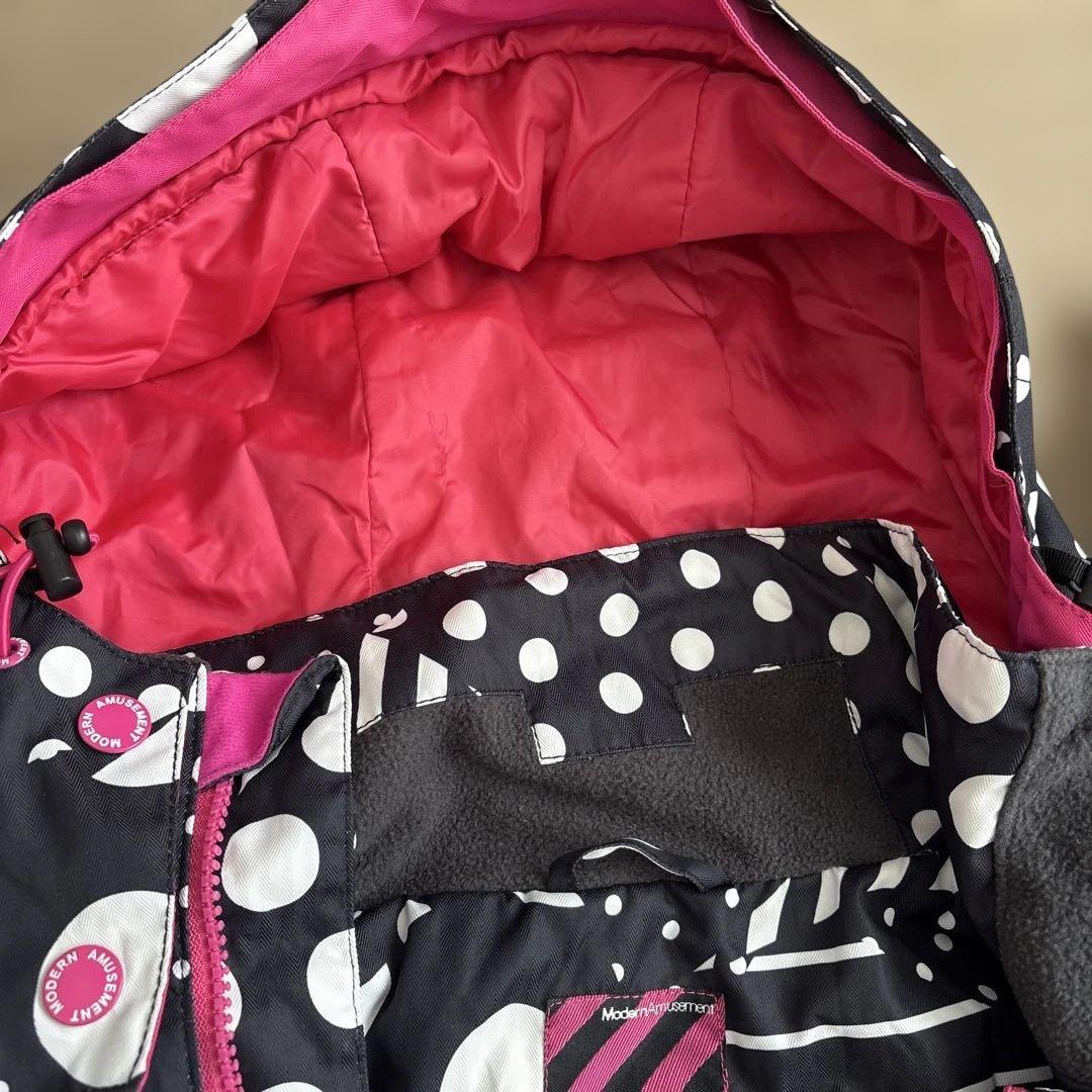 モダンアミューズメント　スノーウェア　スキー　スノボ　雪遊び　L ピンク　黒