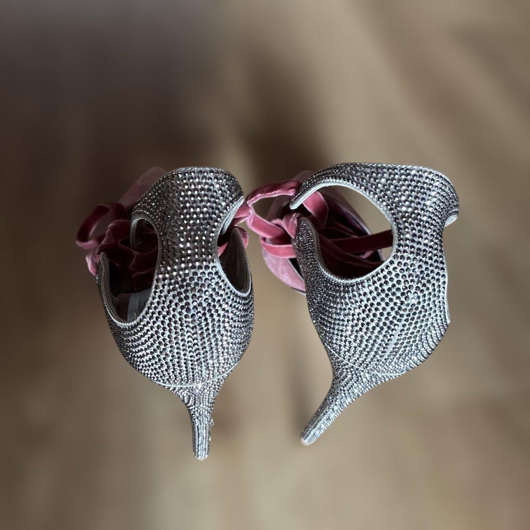 RENE CAOVILLAキラキラストーンパンプス