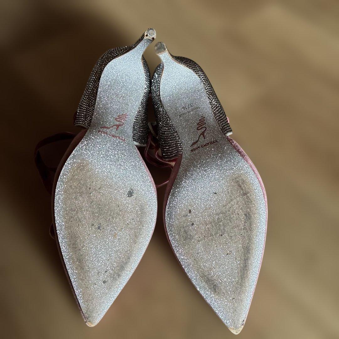 RENE CAOVILLAキラキラストーンパンプス