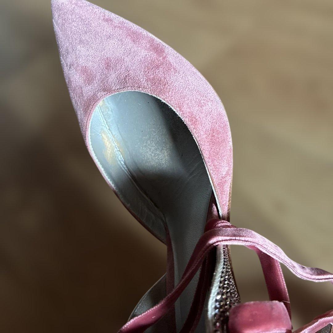 RENE CAOVILLAキラキラストーンパンプス