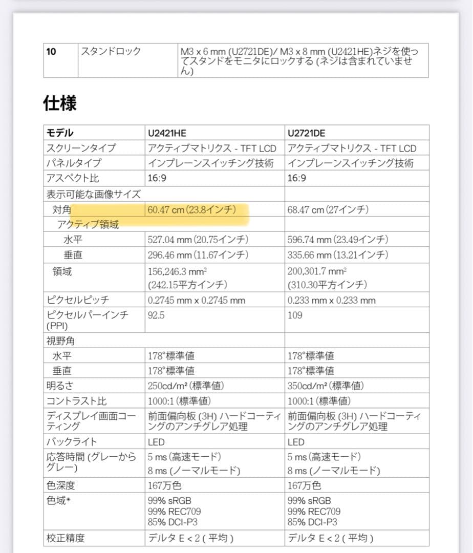 Dell U2421HE USB-C ハブ　モニター　デジタルハイエンド
