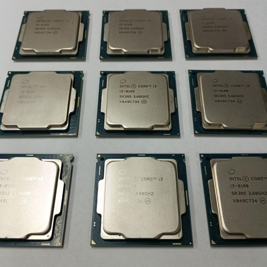 Intel Core i3-8100 CPU 3.60GHz 9個まとめ売り
