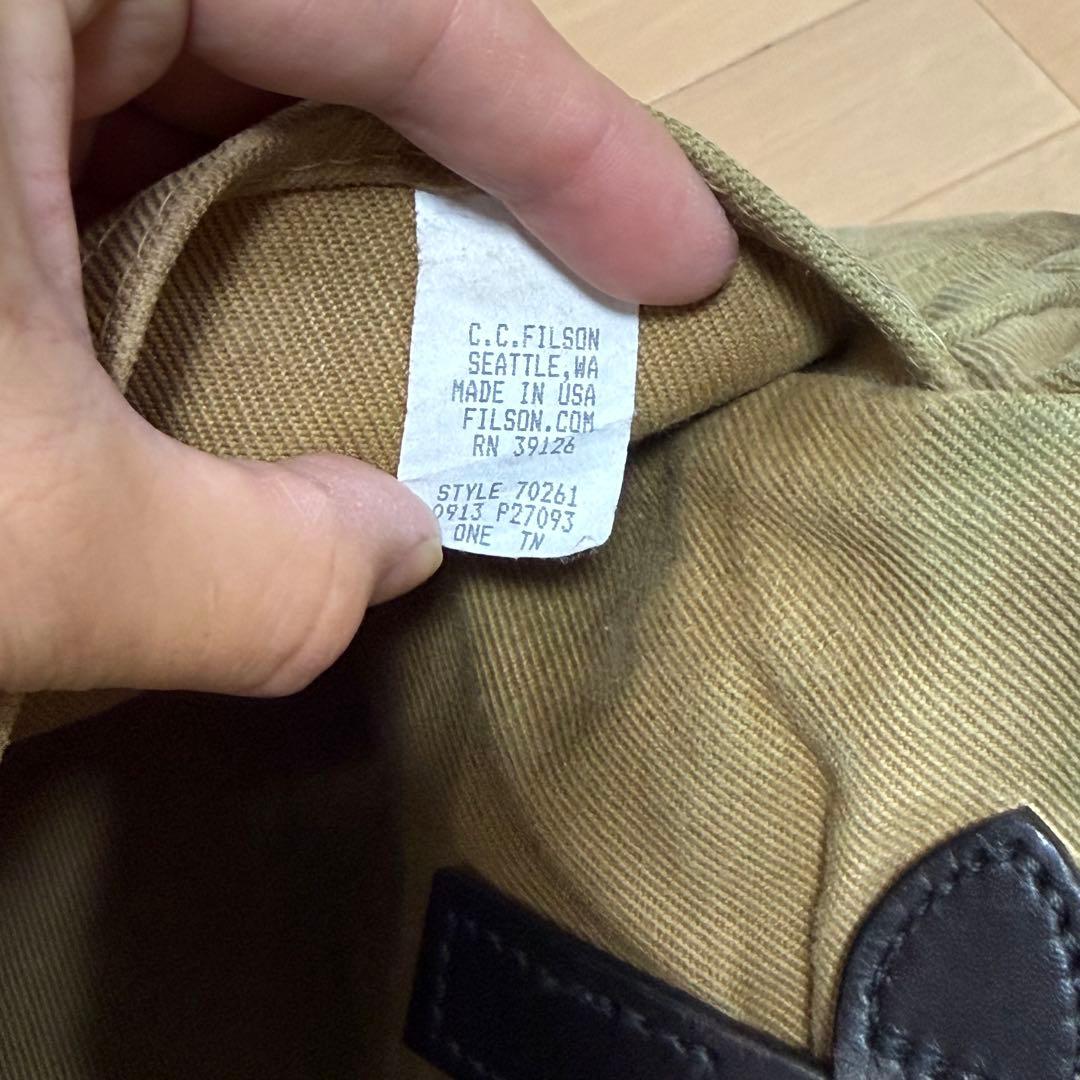 フィルソン スモール ラギッドツイル トートバッグ タン