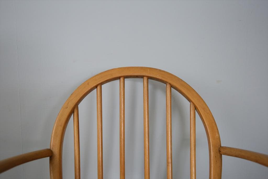 英国アンティークCC41製ERCOLアーコールアームチェア木製イス(91-257