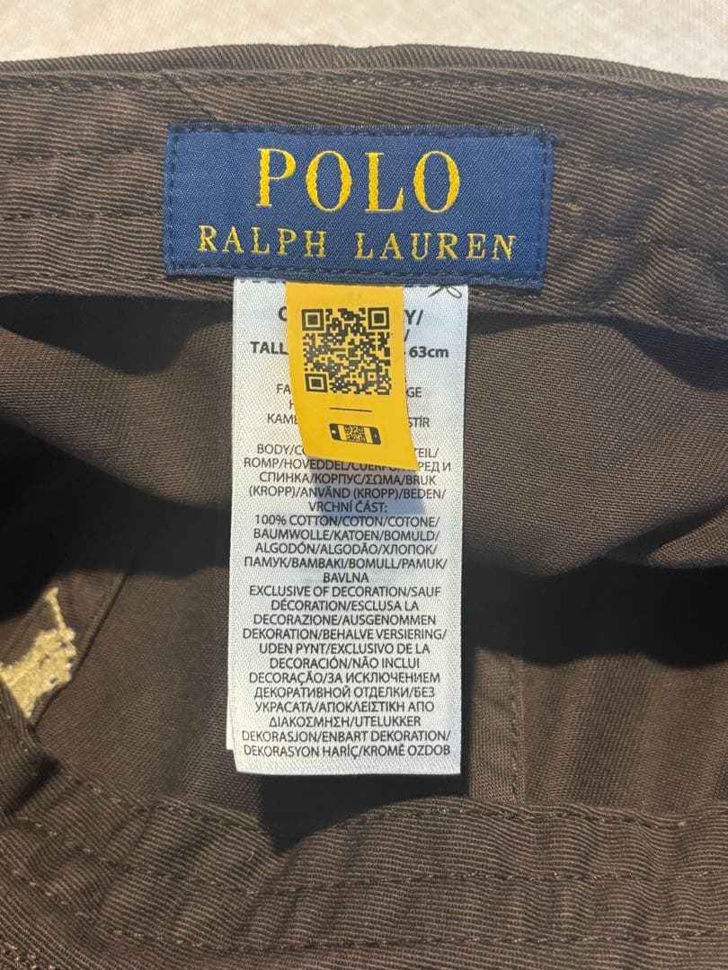 美品‼︎ POLOベースボールキャップ　ブラウン　　ラルフローレン