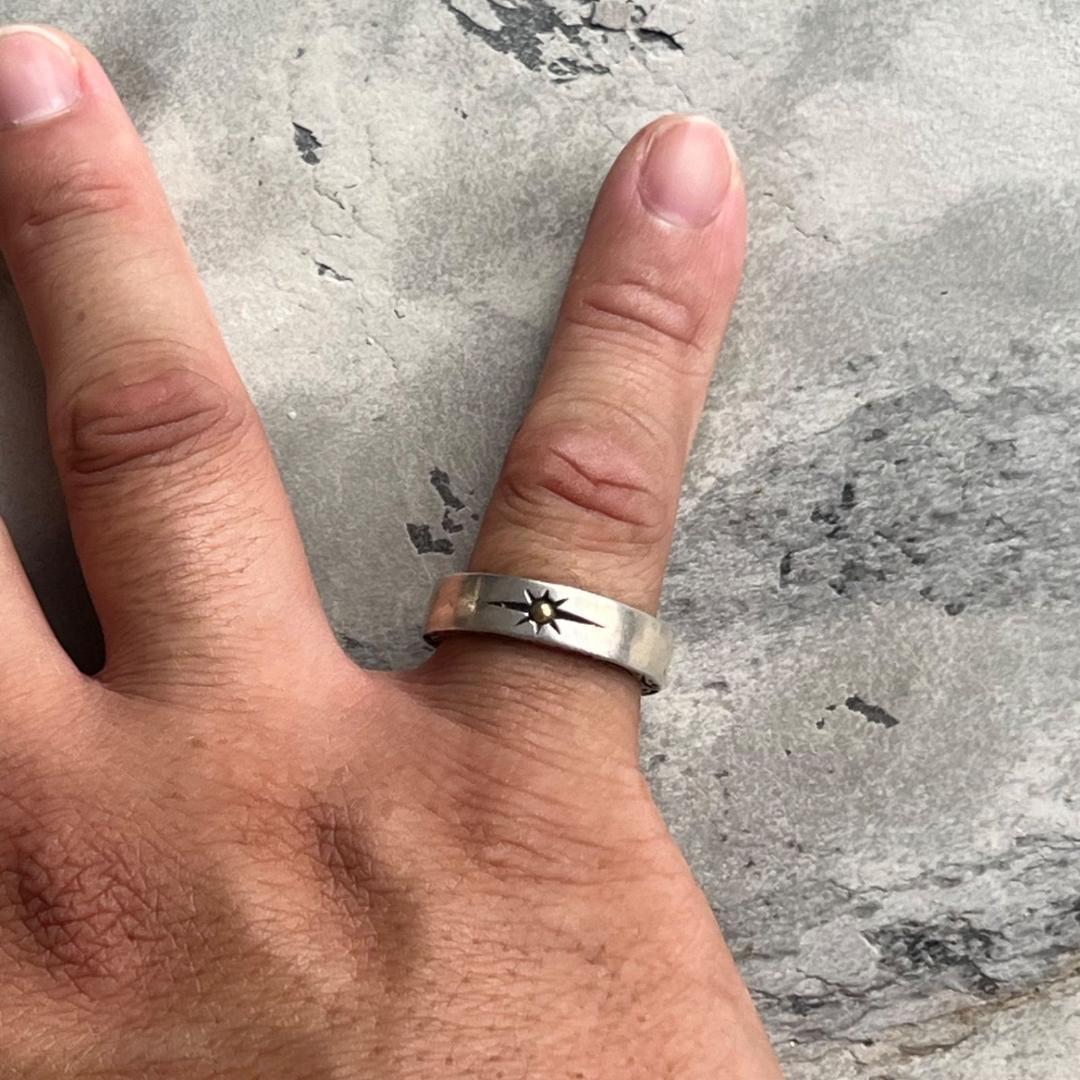 VINTAGE ヴィンテージ ポイント スター デザイン リング 指輪 #19