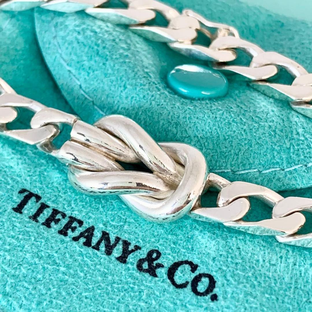 まちゃまちゃい様 箱袋 ティファニー 美品 喜平 ノット ブレスレット Lu9e