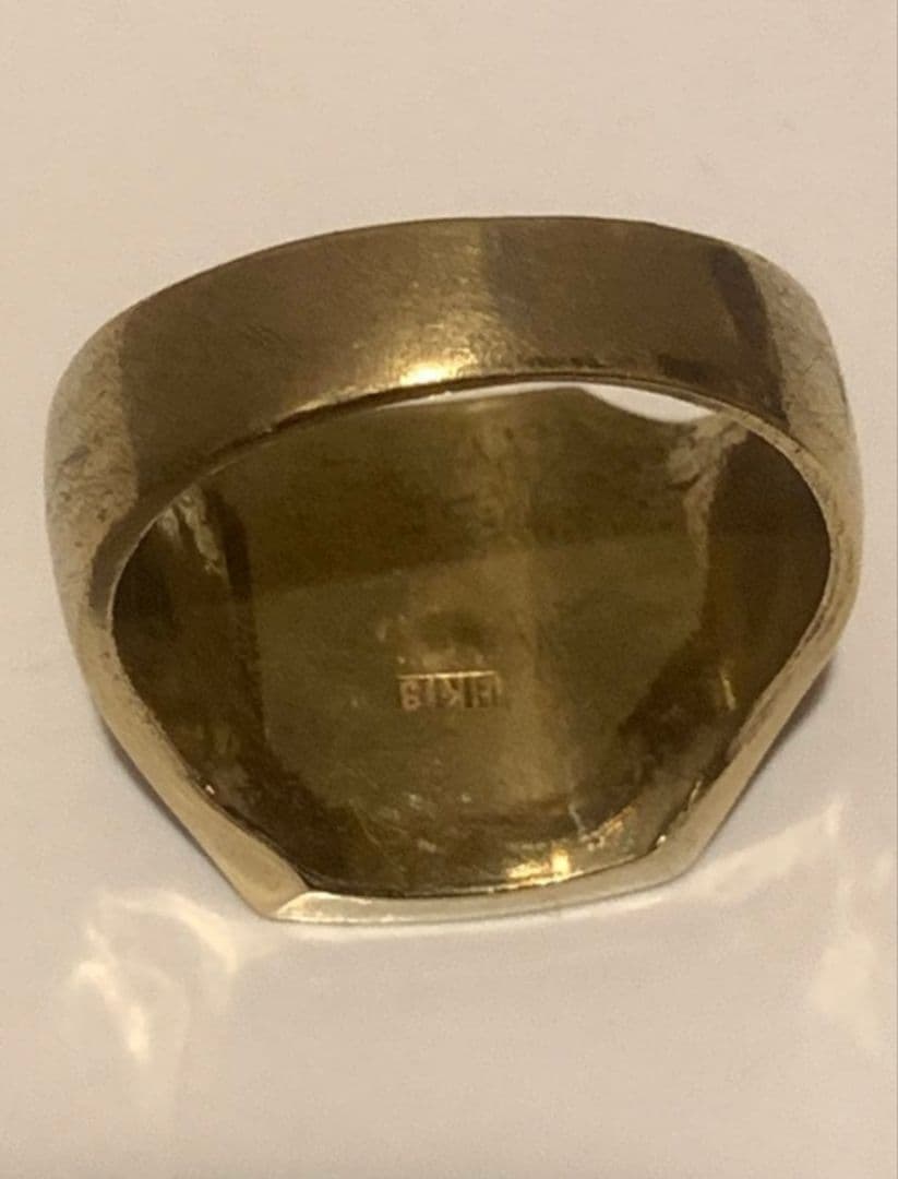 印台リング　刻印アリ　※石取れアリ