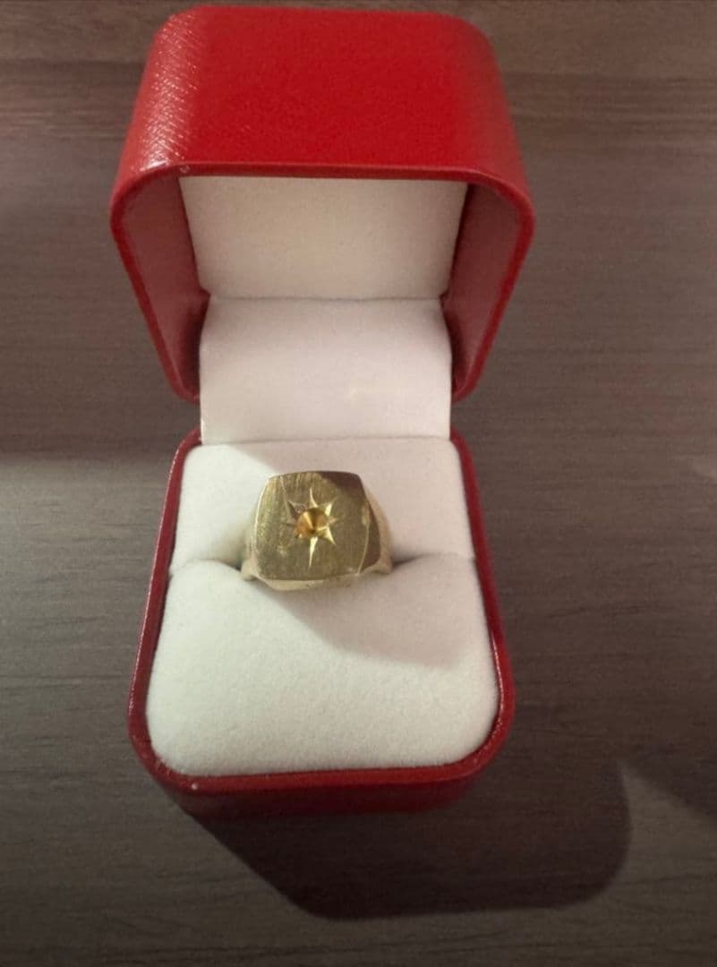 印台リング　刻印アリ　※石取れアリ