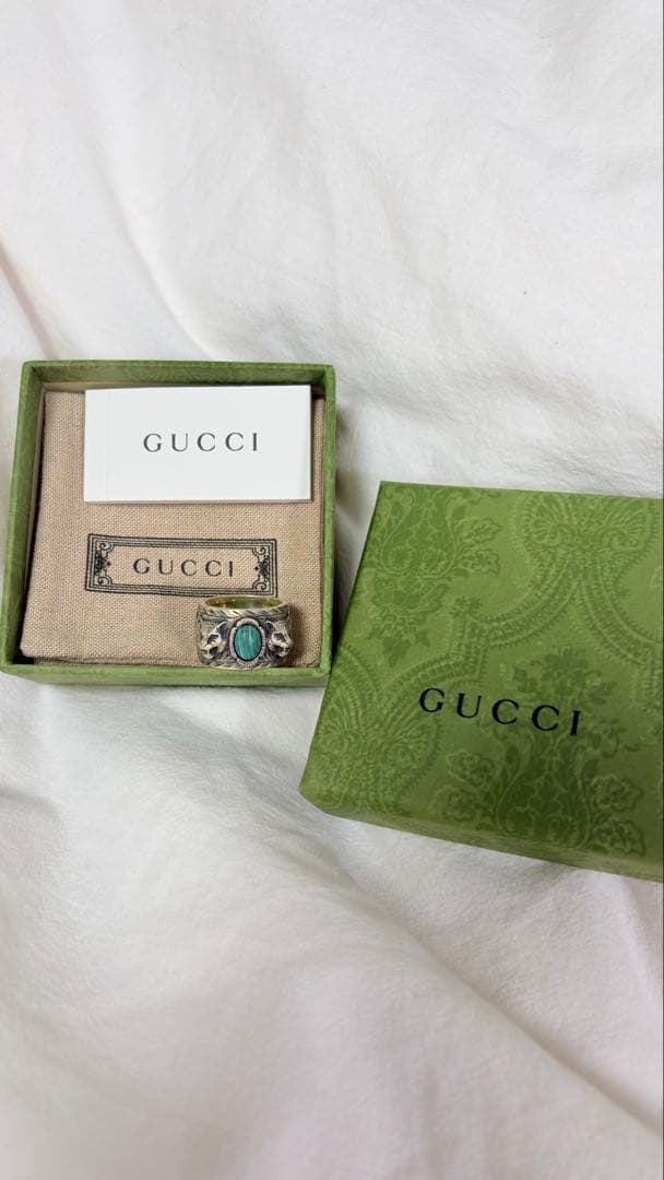 GUCCI タイガーヘッド　シルバーリング19号