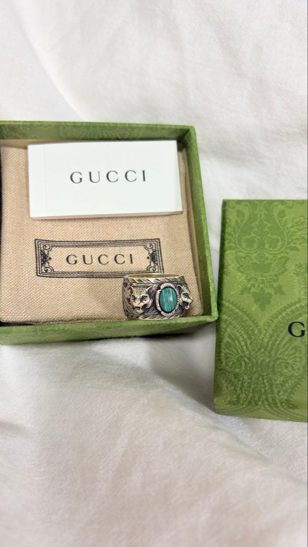 GUCCI タイガーヘッド　シルバーリング19号