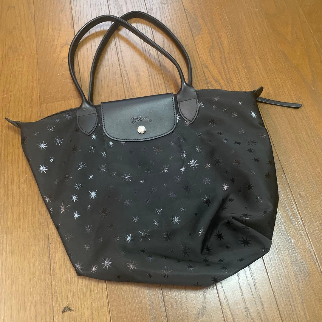 ロンシャン 限定星柄 トート Mサイズ 【出品: 1月27日まで】
