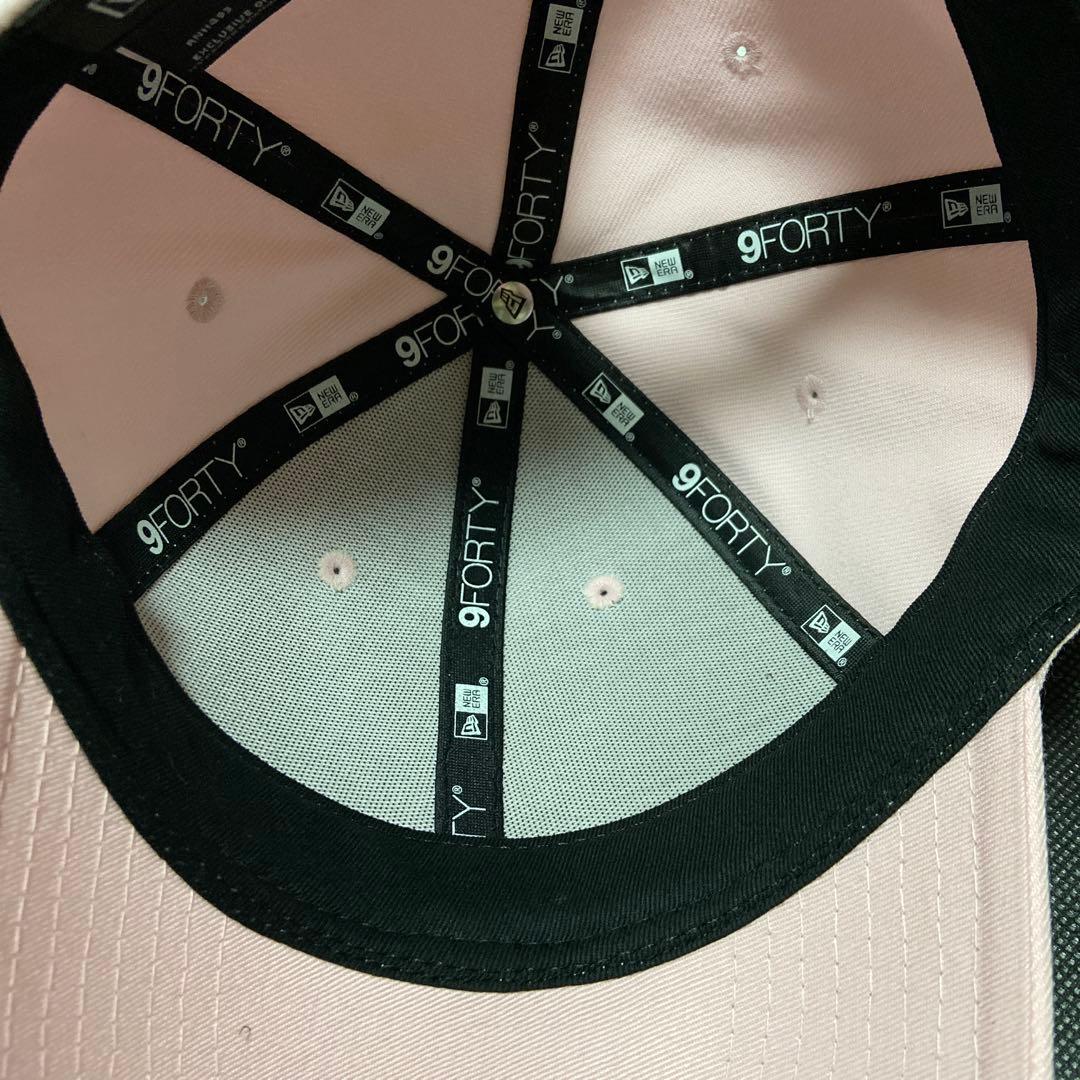 ニューエラ　9FORTYRHINESTONE クラッシックロゴ　ピンク