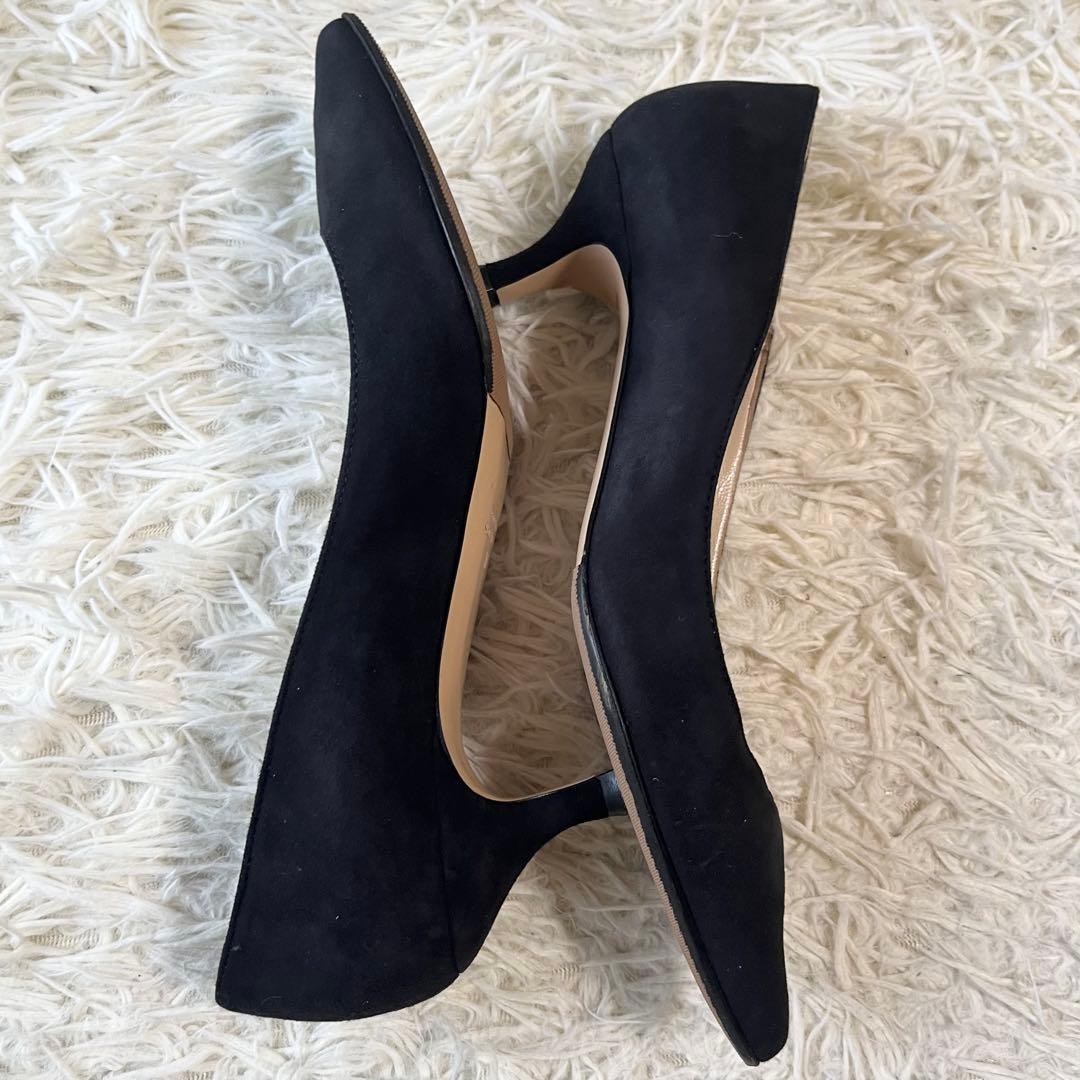 NEBULONI E. ネブローニ　スエードポインテッドトゥヒールパンプス　37