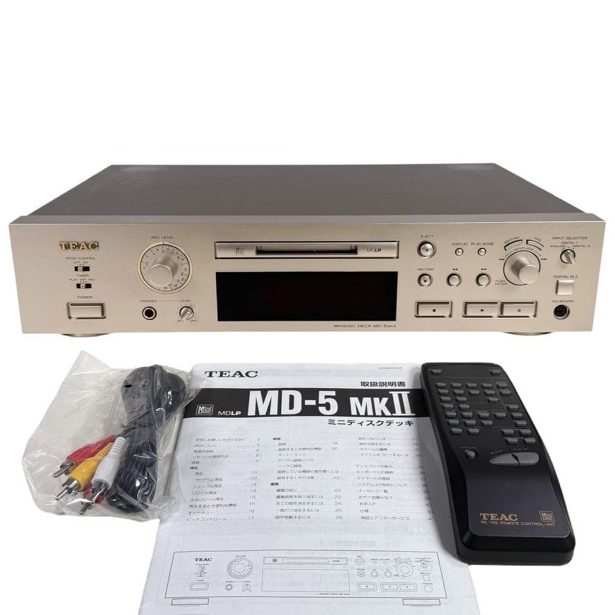 優良美品・TEAC ティアック MD-5MKII MDレコーダー MDLP