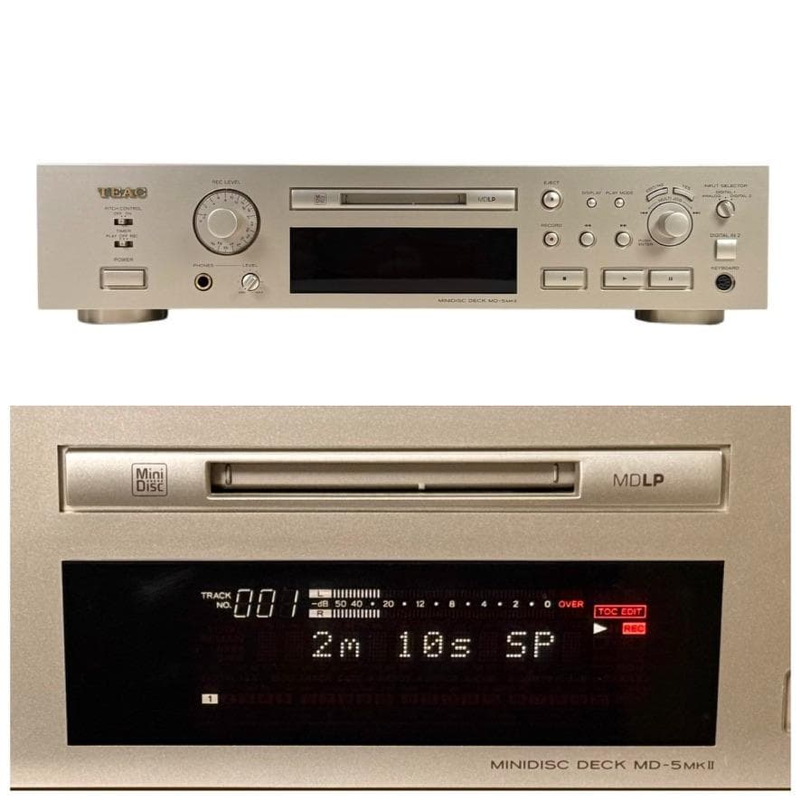 優良美品・TEAC ティアック MD-5MKII MDレコーダー MDLP