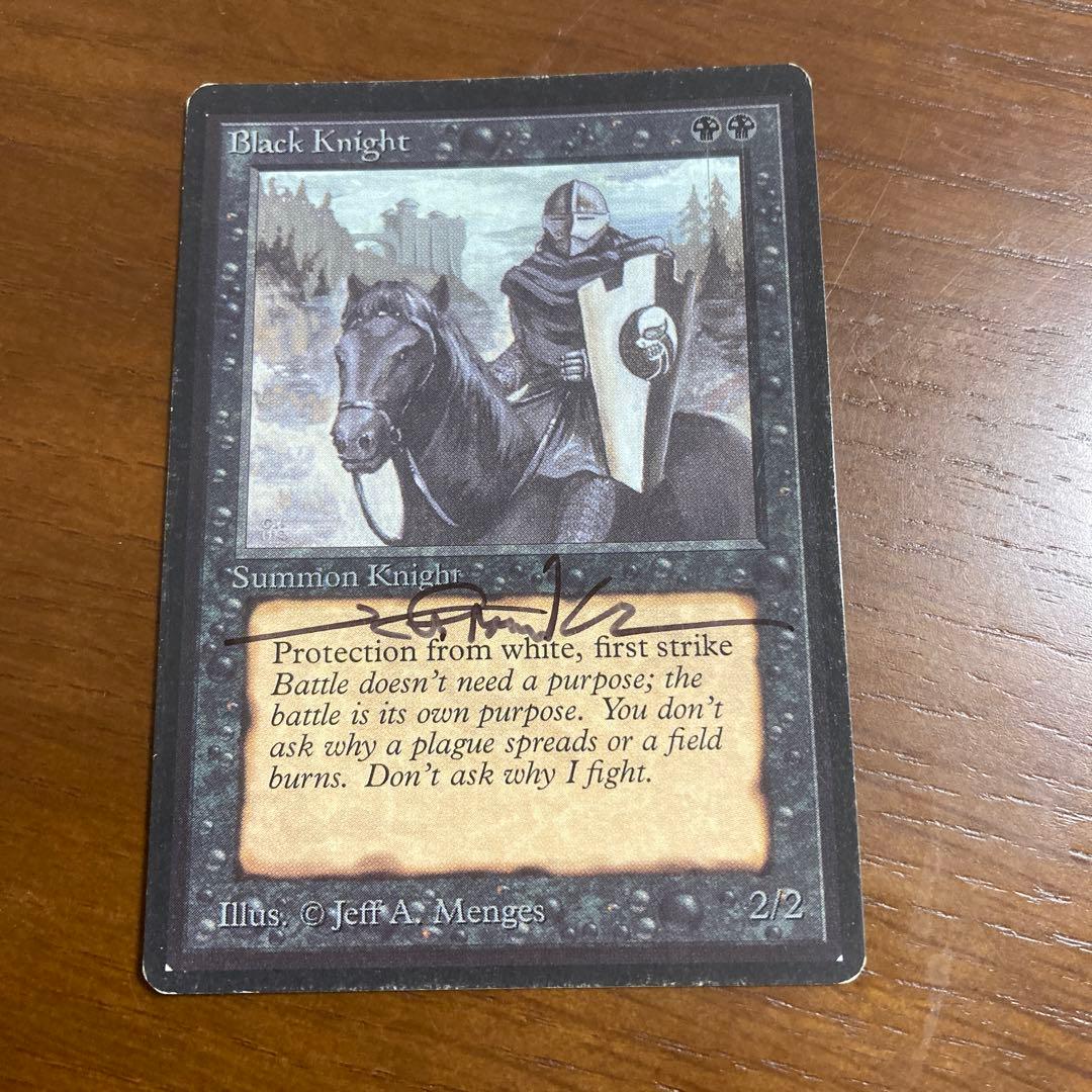 A40 《黒騎士/Black Knight》[LEB] signed サインド