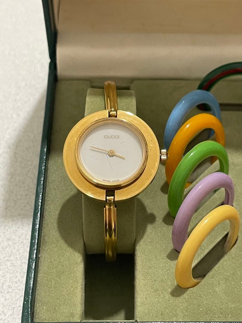 GUCCI グッチ　チェンジベゼル　12色　時計　ゴールド