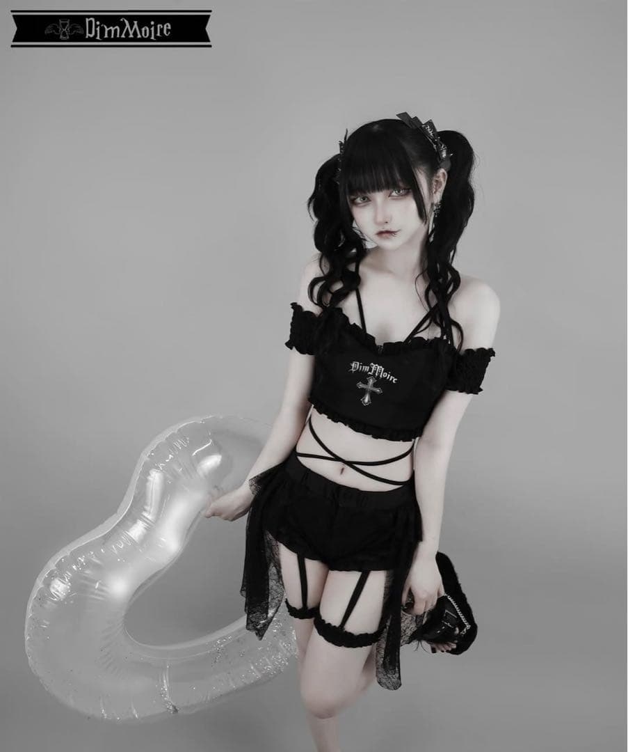 最終値下げ 新品未使用 dimmoire 十字の誓いスイムウェア 黒