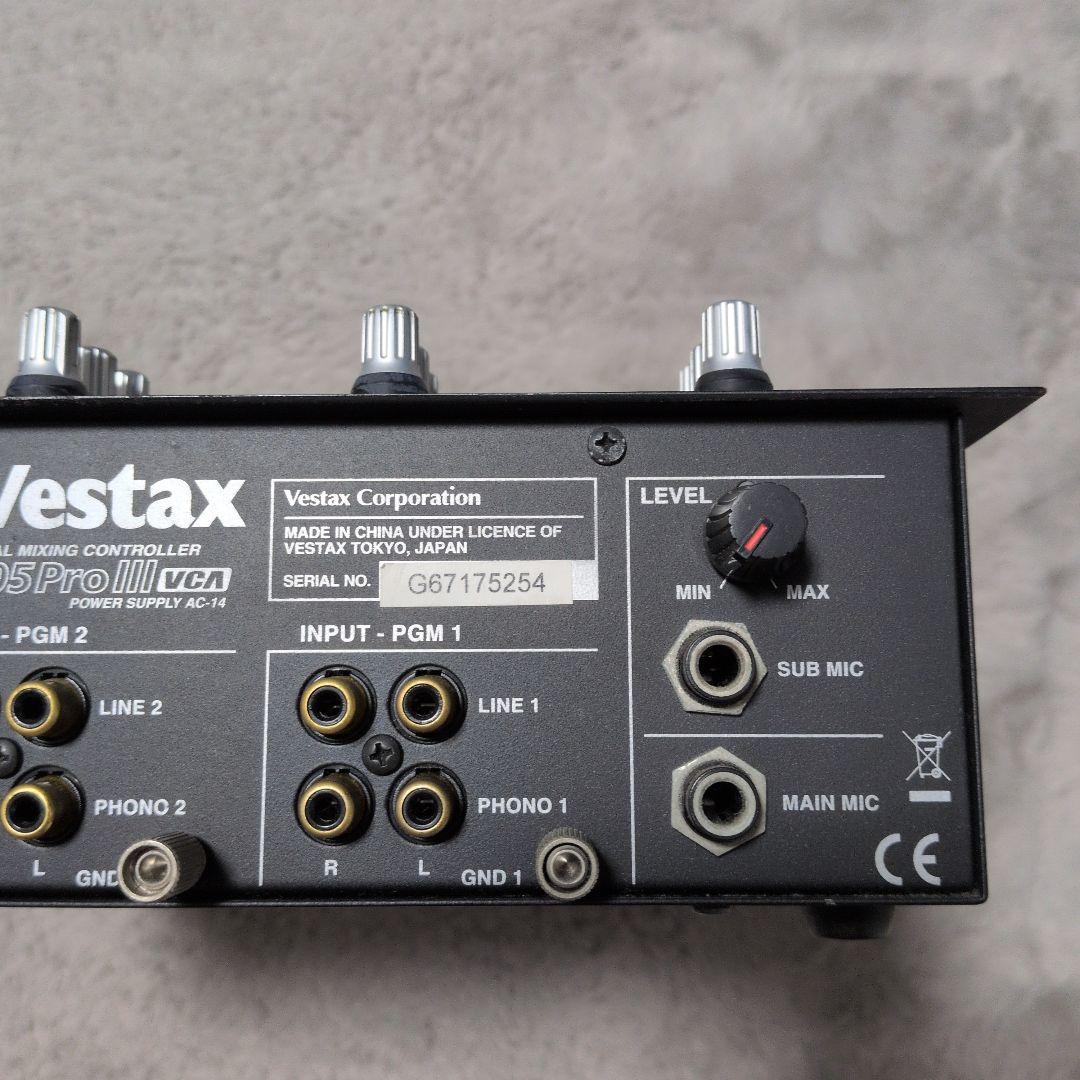 かんぐりる　Vestax PMC-05Pro III VCA 美品 動作品