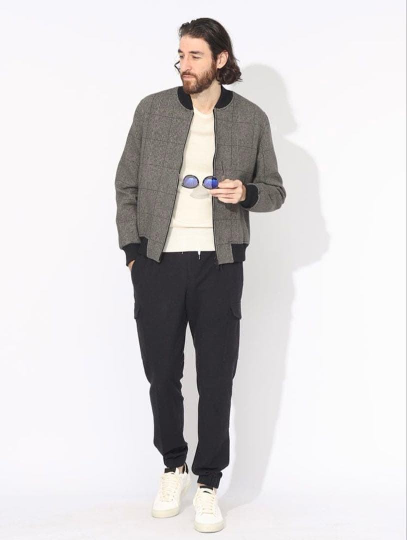 美品 CIRCOLO 1901 チェック柄 フルジップ ブルゾン ジャケット