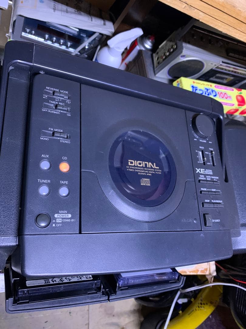 【美品、再生ok】SHARP QT-77CD コンパクトディスク ダブルカセット