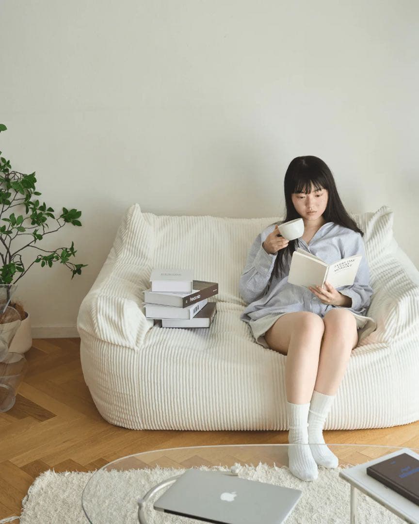 LOOSY ビーズクッション ホワイト