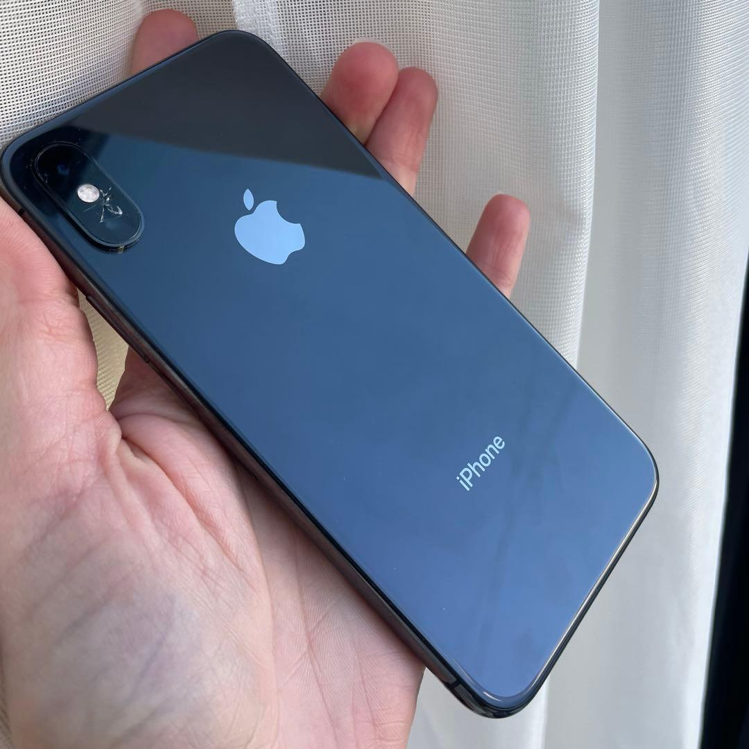 iPhone XS 64GB スペースグレイ 本体 美品 APPLE