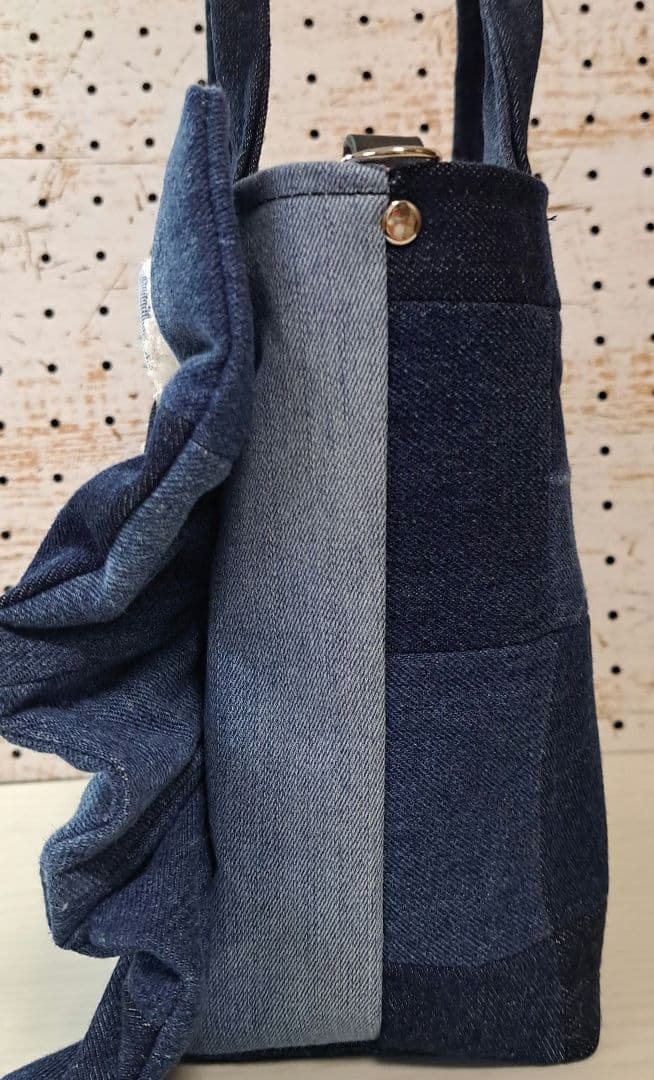 ね*】様 コヤンイサムチョン　ルミ　デニムリメイクトートバッグ&ポーチ