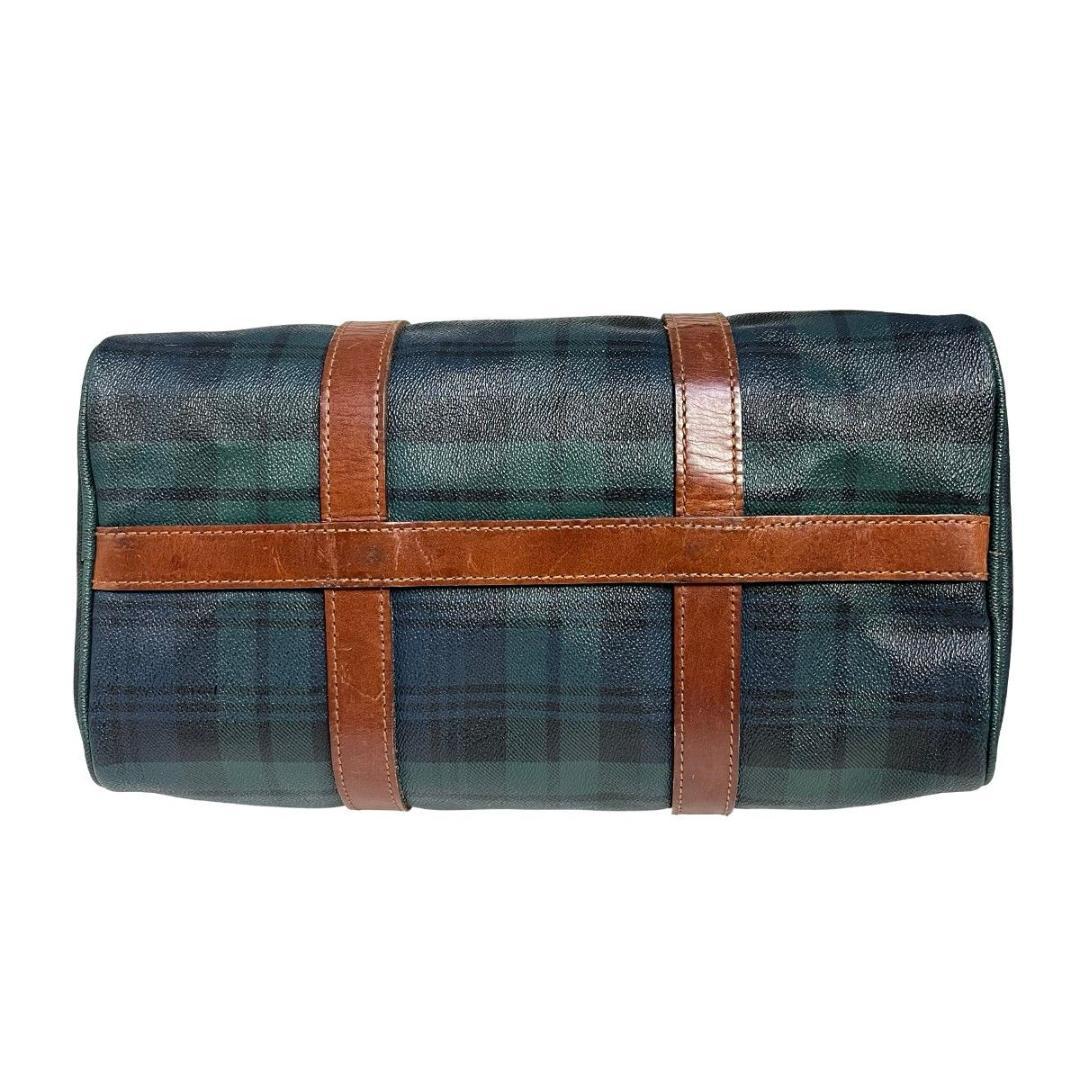 良品　ポロラルフローレン　ボストンバッグ　チェック柄　PVC