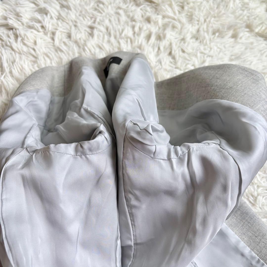 極美品♡セオリー セットアップ ノーカラー パンツ 2/M ライトグレー 近年物