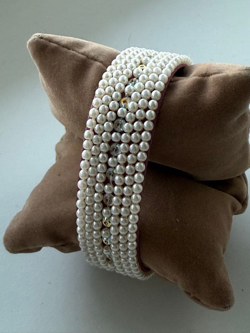 n*o様 ポアレPoiray マプルミエ 腕時計 純正ベルト　145mmパール