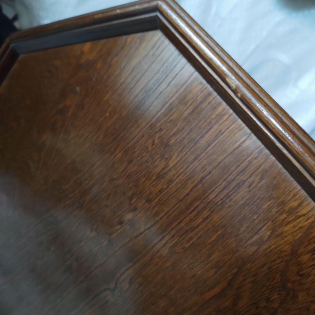 昭和レトロ　民芸家具　八角膳　ミズメザクラ　飾り台　花台　座卓机　当時物