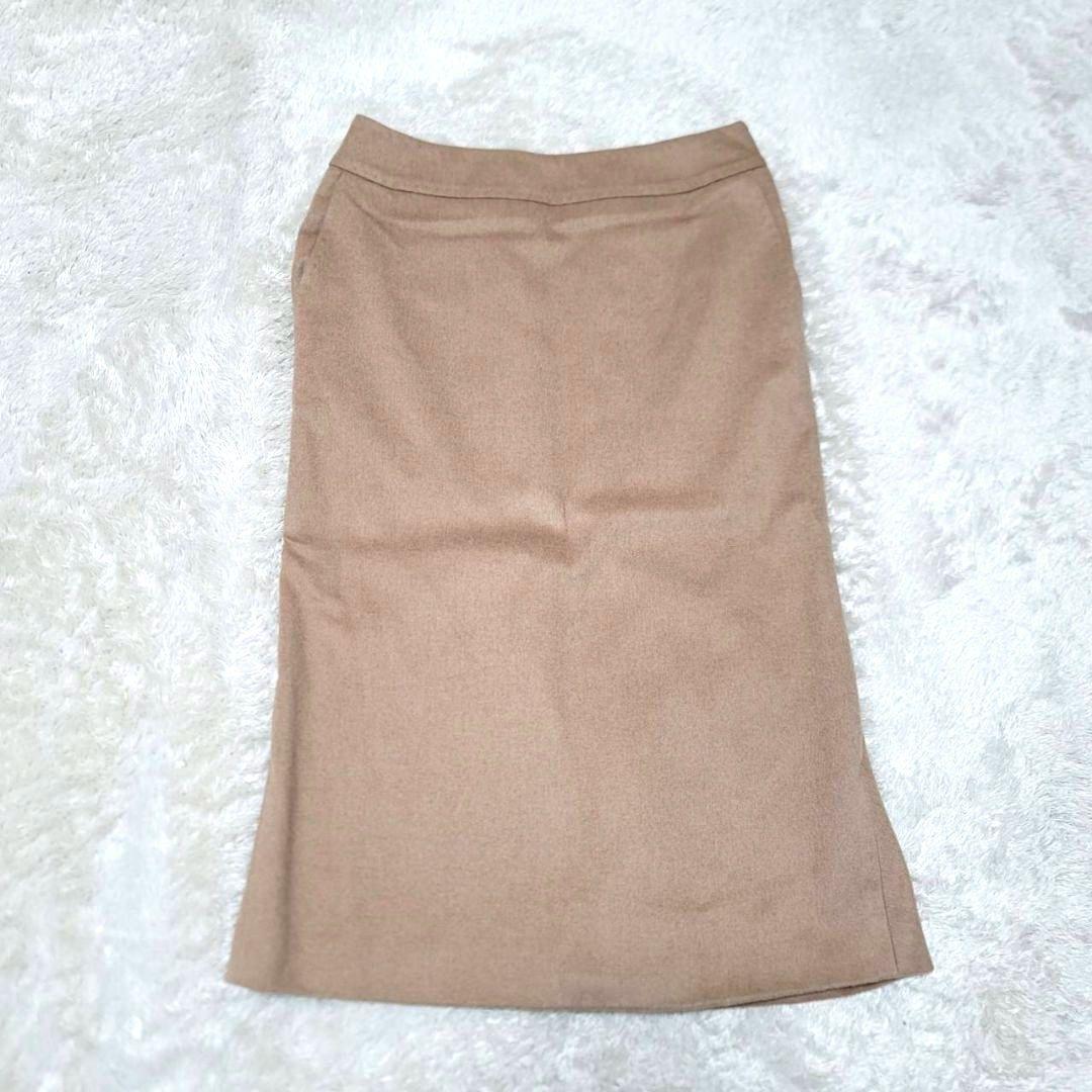 美品 マックスマーラ セットアップ 最高級 キャメル 白タグ 38 36