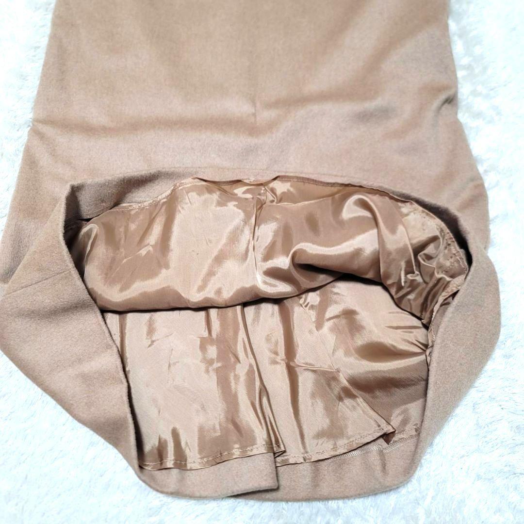 美品 マックスマーラ セットアップ 最高級 キャメル 白タグ 38 36