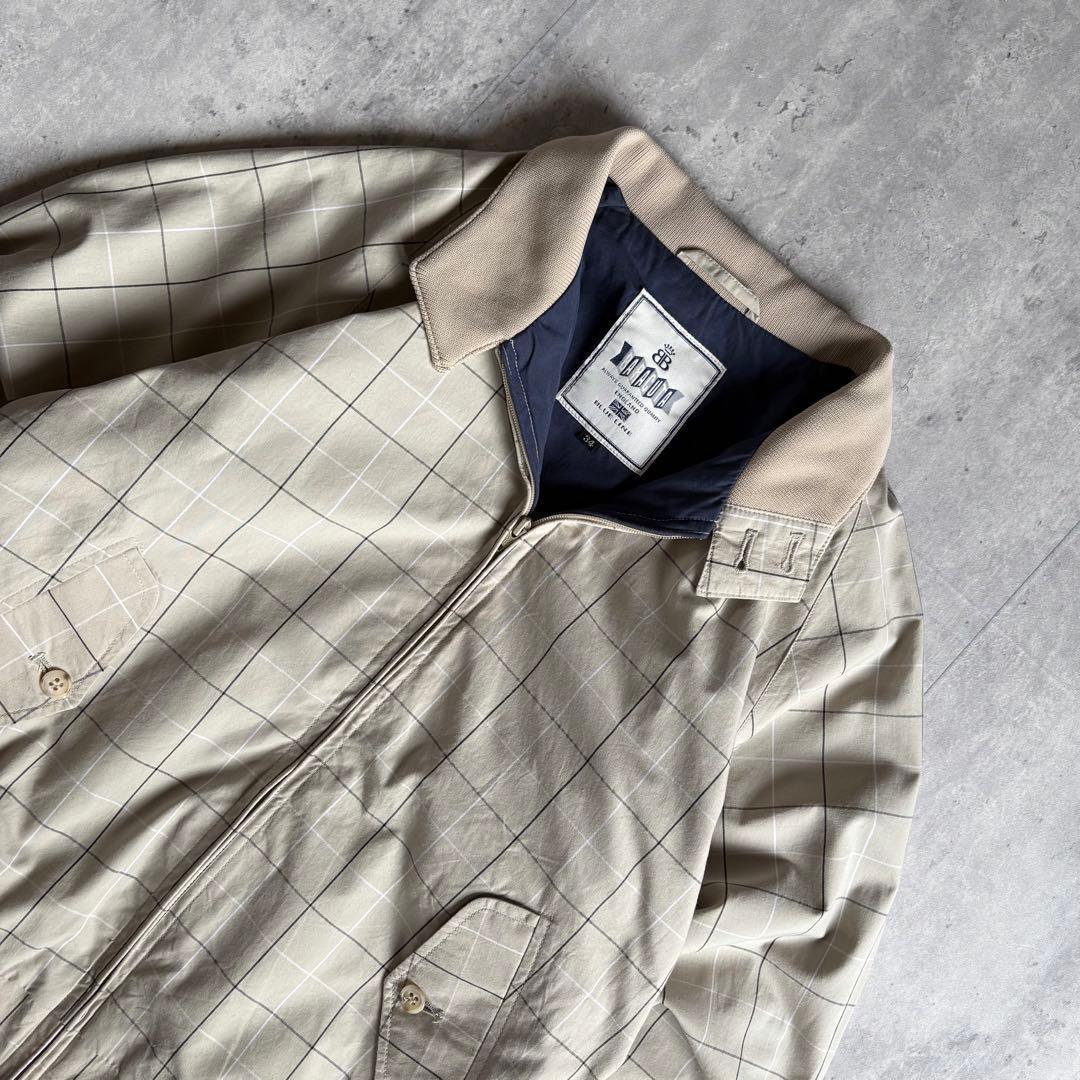 【BARACUTA】ハリントンジャケット　スイングトップ　チェック　短丈　UK