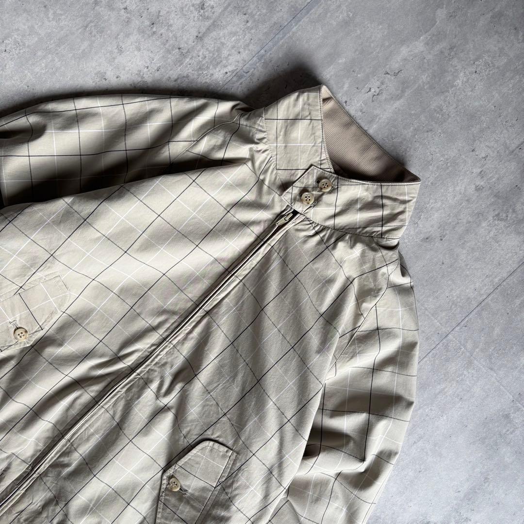 【BARACUTA】ハリントンジャケット　スイングトップ　チェック　短丈　UK