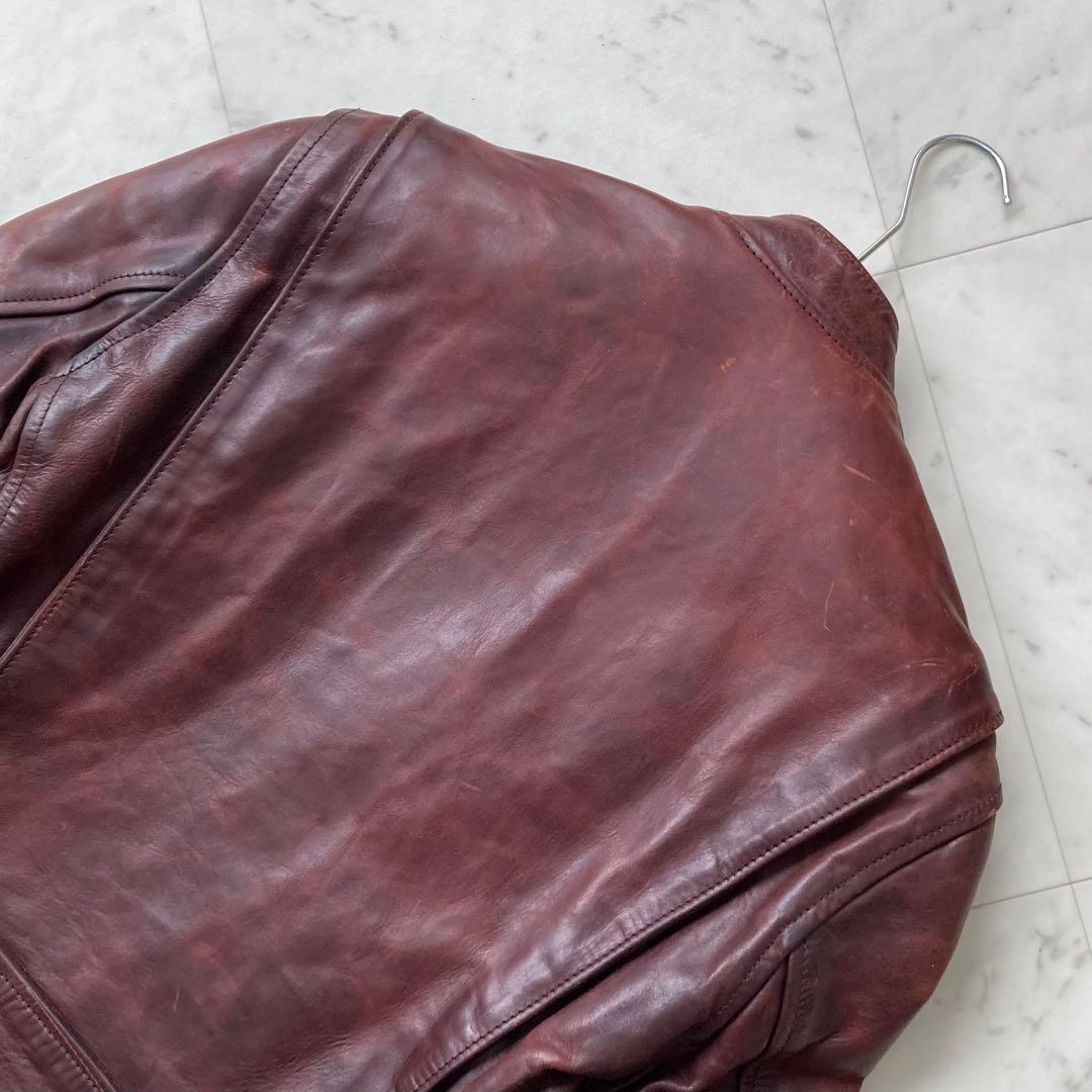 AERO LEATHER ホースハイド ライダースジャケット 馬革