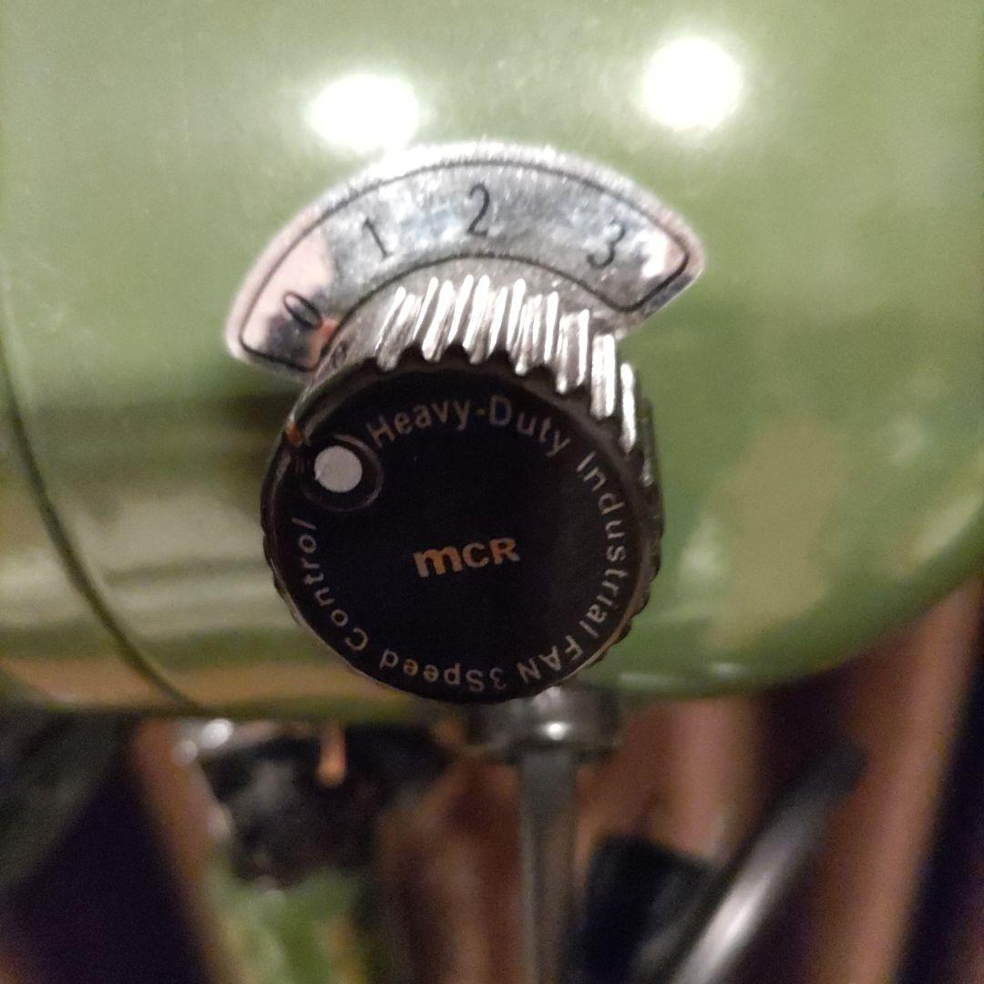 値下げ　マーキュリー　Mercury　扇風機　緑　稼働確認済み　小型