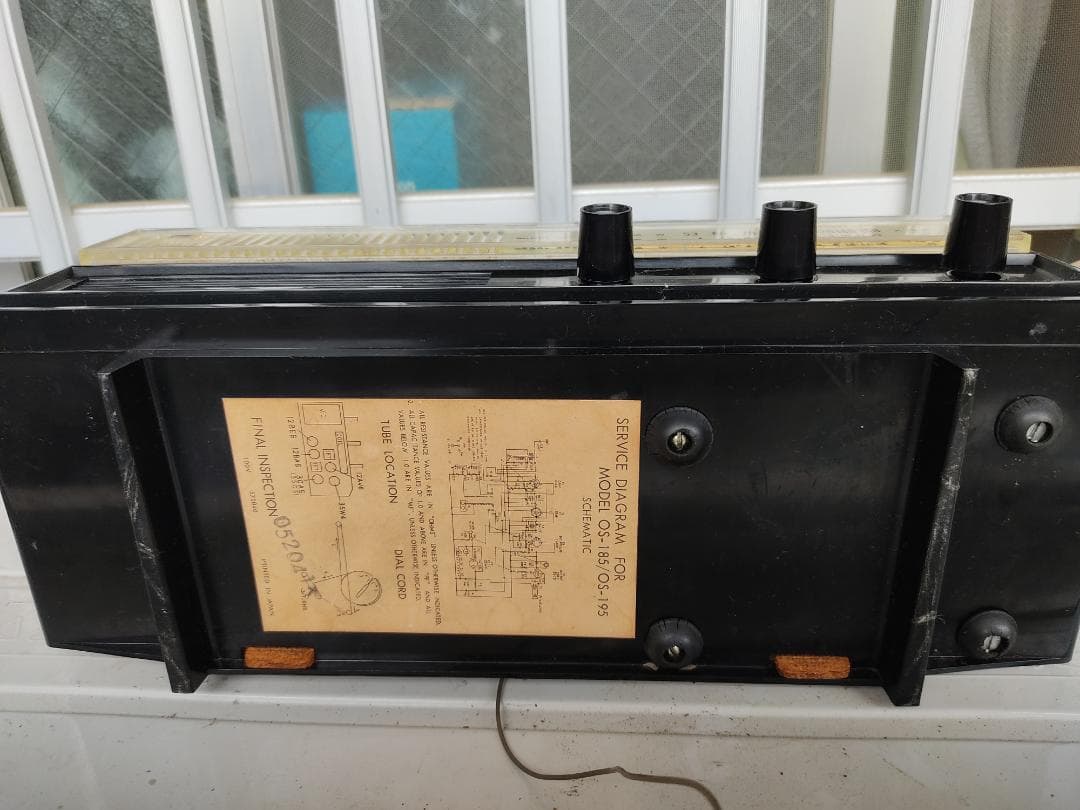 値下げ：onkyo 真空管ラジオ　動作品　OS-19S