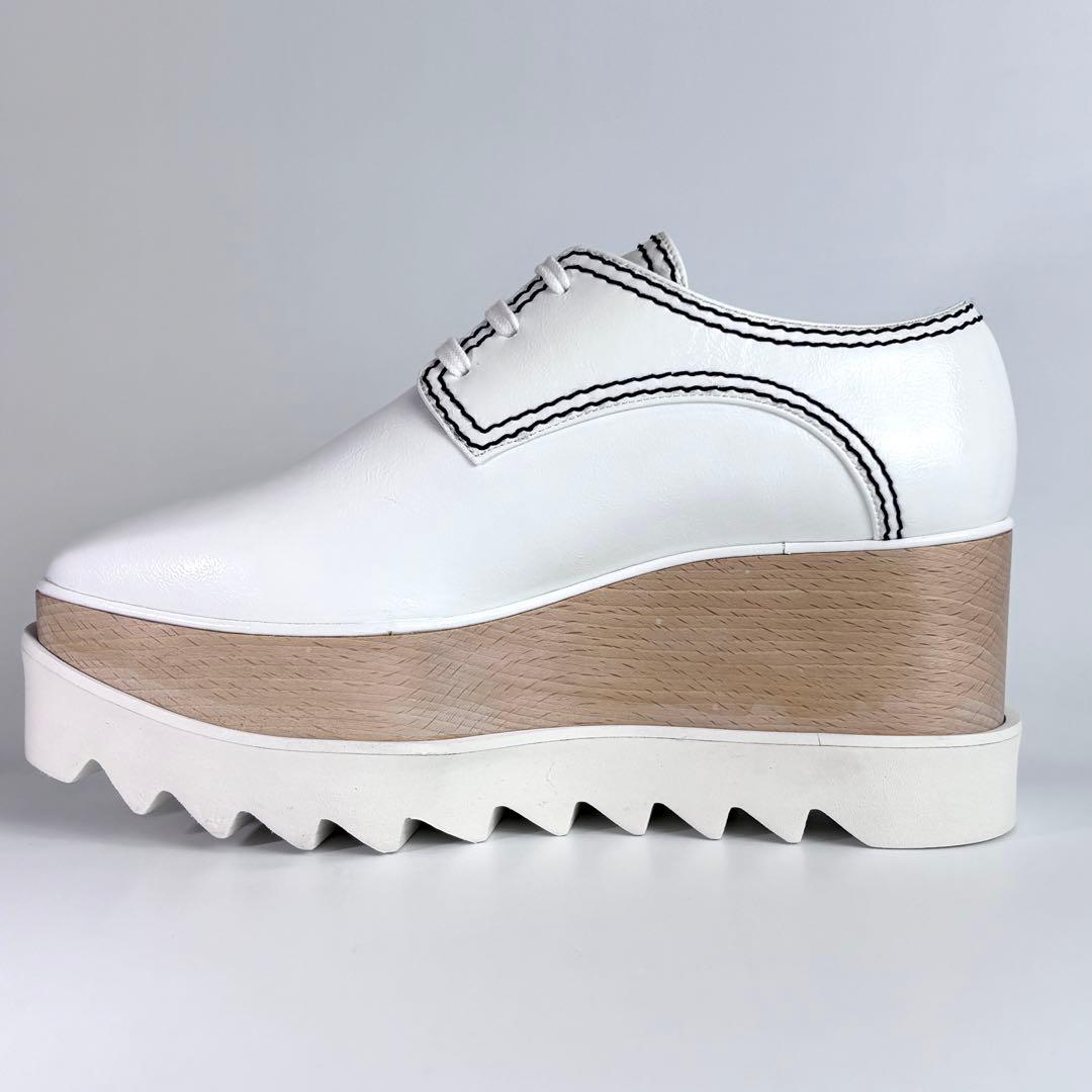 希少極美品✨ ステラマッカートニー 厚底 エリス シューズ ホワイト 23cm