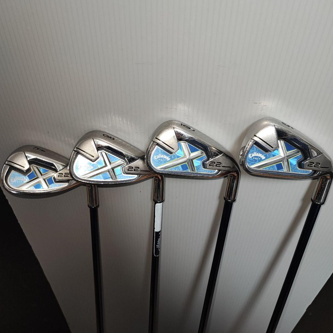 キャロウェイ X22 アイアン 5.6.8.A 4本 レディース ハーフセット