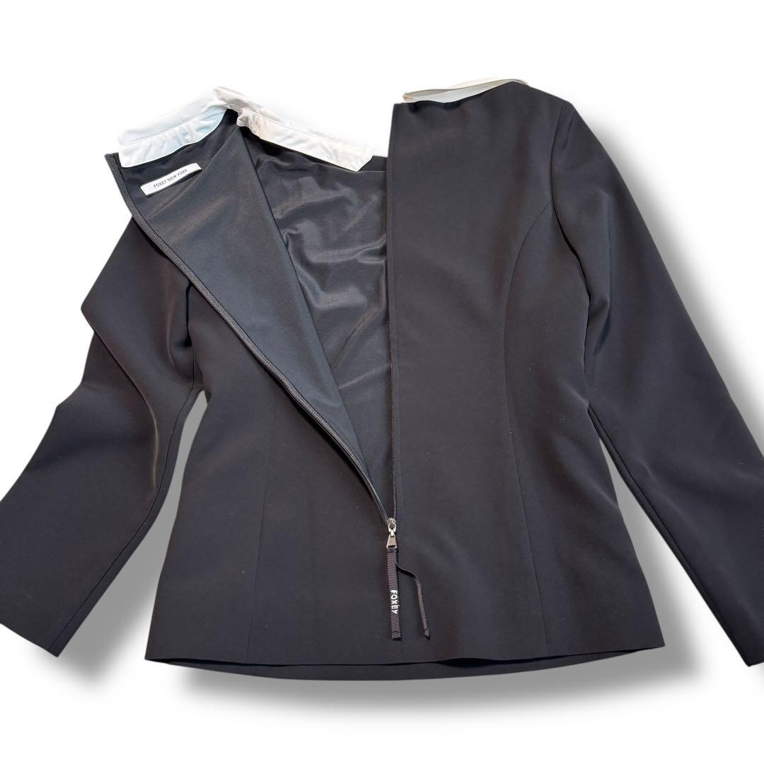 FOXEY NEWYORK トレゾール ベルト付き ブラウス 人気完売 ミタパン