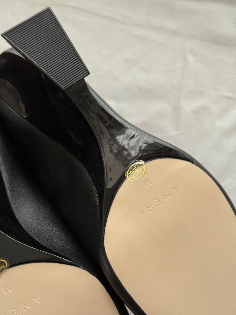 AMERI CONSTRUCTIVE HEEL BABOUCHE M アメリ