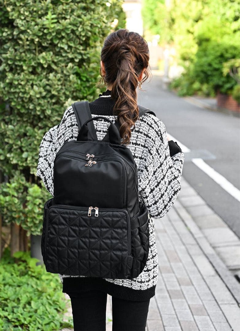 【新品】しまむら MUMU & Co. 多機能リュック マザーズリュック 黒