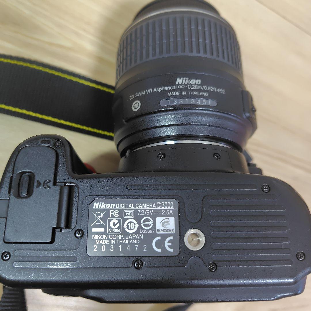Nikon D3000 デジタル一眼レフカメラ、レンズ、バッテリー