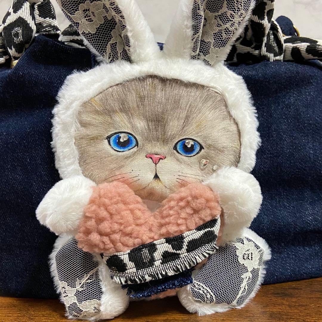 ❅*忙様 コヤンイサムチョン【デニムリメイク】フリルバッグ トートバッグ ハンド