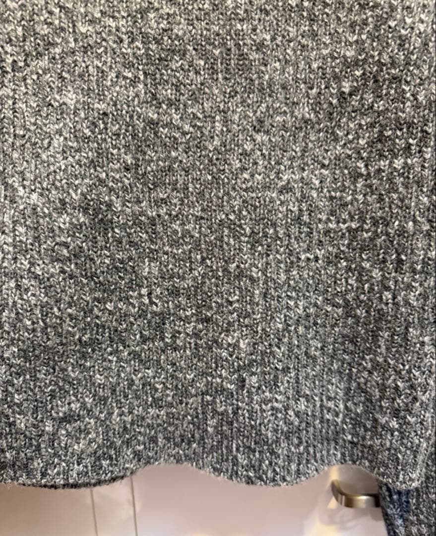 アナイ　スーパージロン襟付きカーディガン