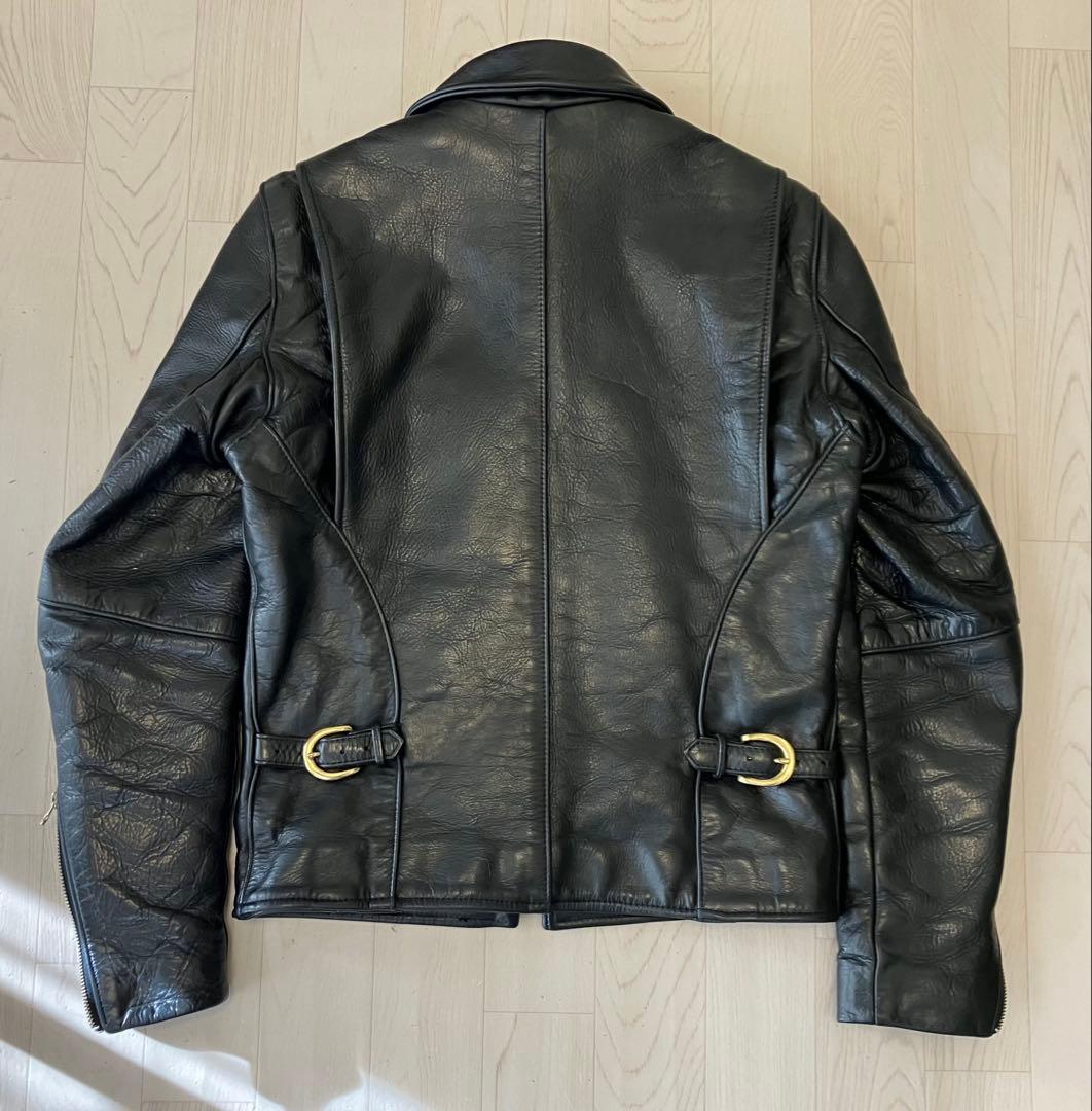 【VANSON】バンソン９D シングルライダースジャケット36 キルトライナー